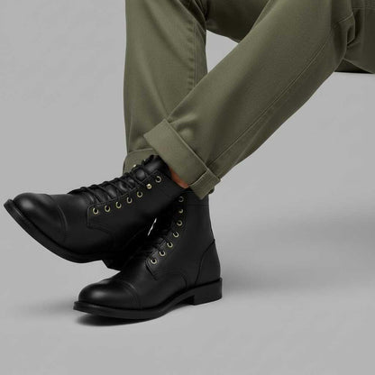 Men's Classic Ankle Work Boots | Durable Lace-Up Design