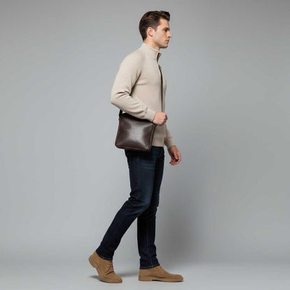 Men's Black Half-Zip Jumper | Slim Fit Knitwear