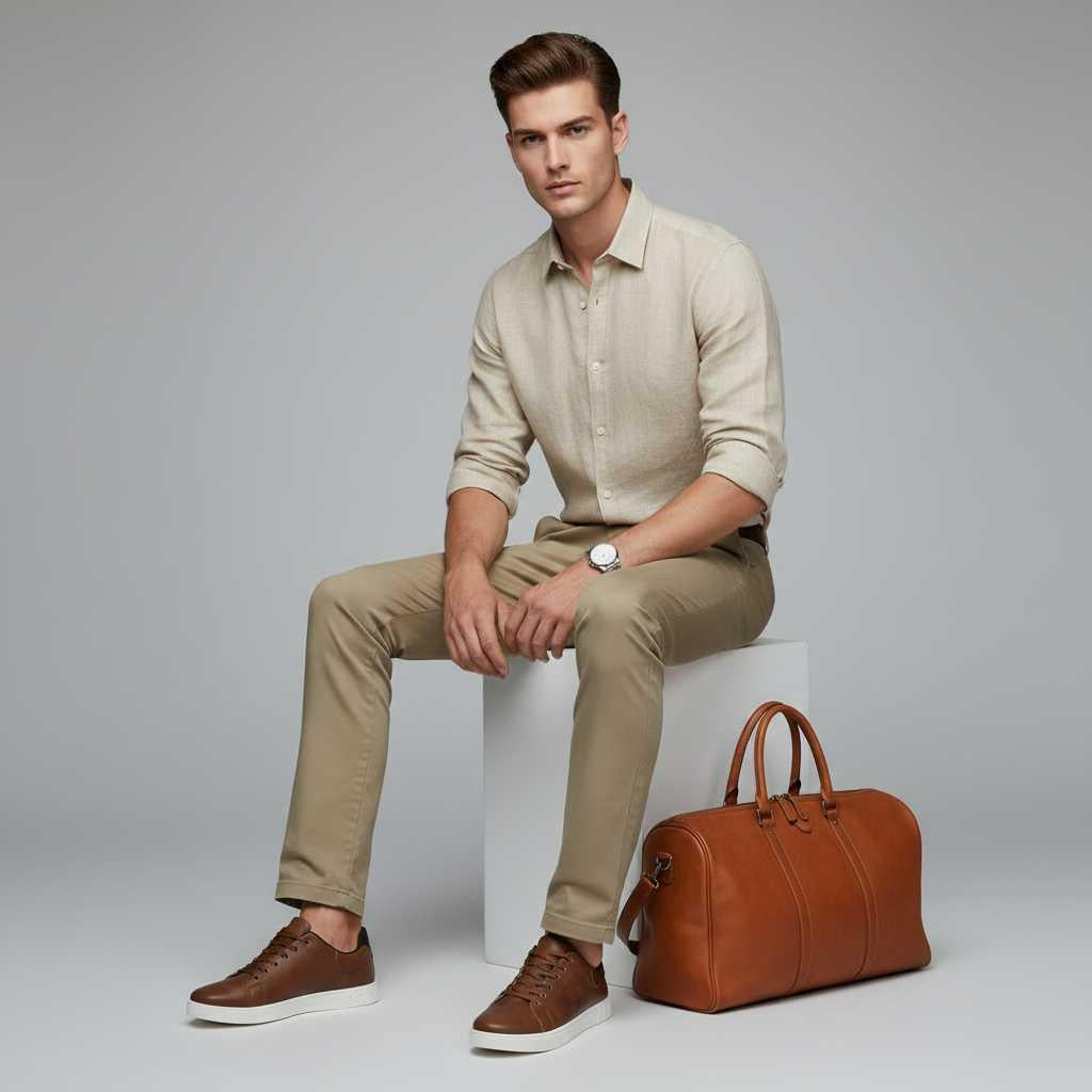 Men's Lace-Up Low-Top Sneakers | Casual Men's Trainers