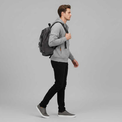 Men's Utility Zip-Up Hoodie | Casual Sweatshirt for Men