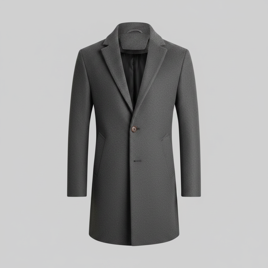 Men's Notched Lapel Overcoat | Men's Coat for Winter 6