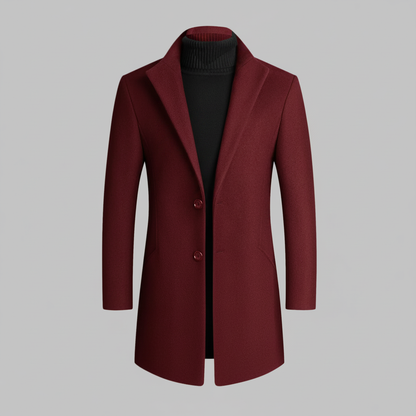 Men's Notched Lapel Overcoat | Men's Coat for Winter 7