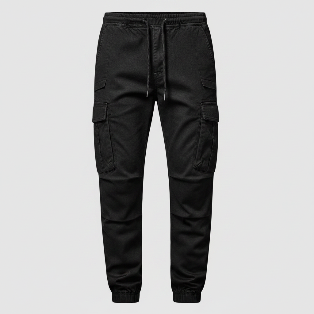 Men's Tactical Cargo Pants | Black Outdoor Multi-Pocket Trousers 7