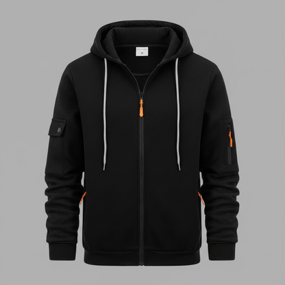 Men's Utility Zip-Up Hoodie | Casual Sweatshirt for Men 7