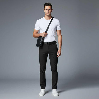 Saul | Men's Slim Fit Stretch Trousers