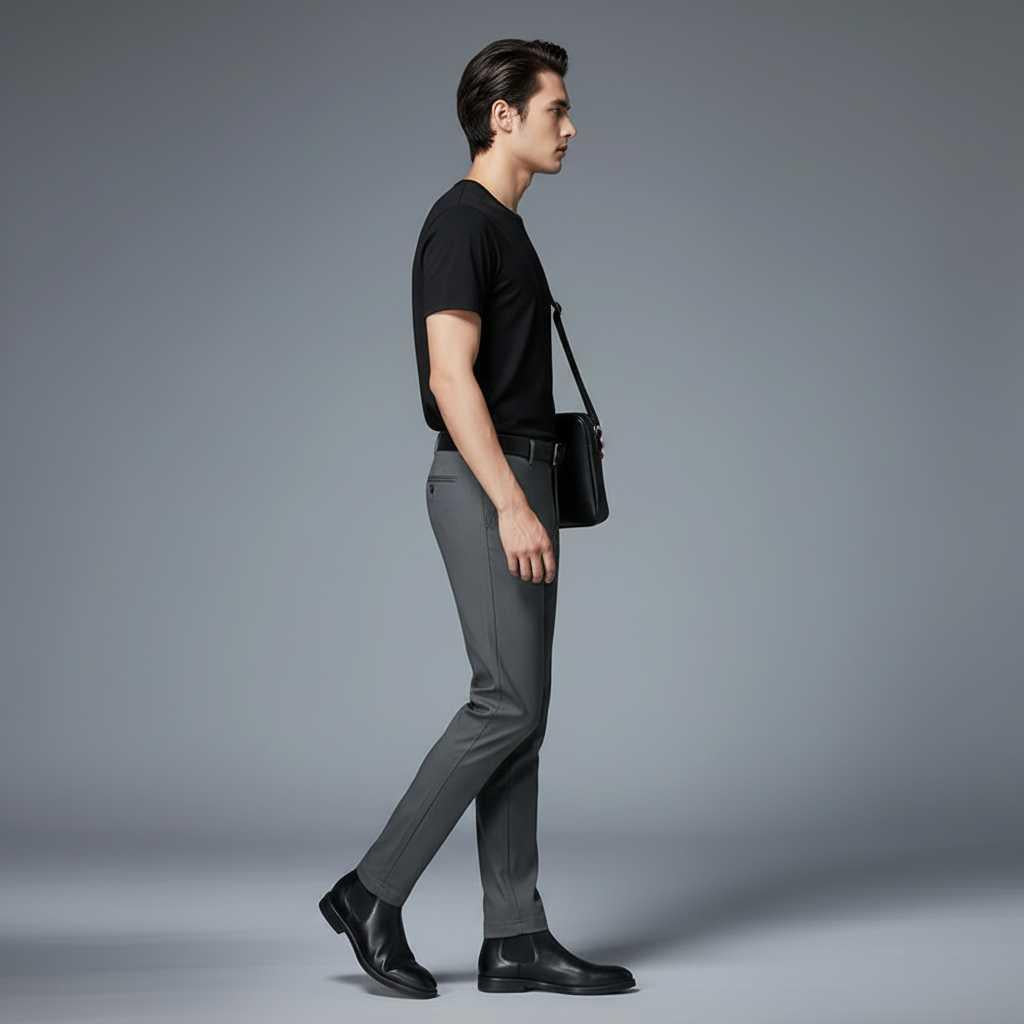 Saul | Men's Slim Fit Stretch Trousers